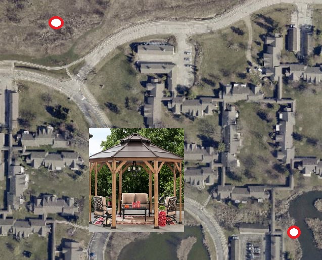 gazebo locations on aerial